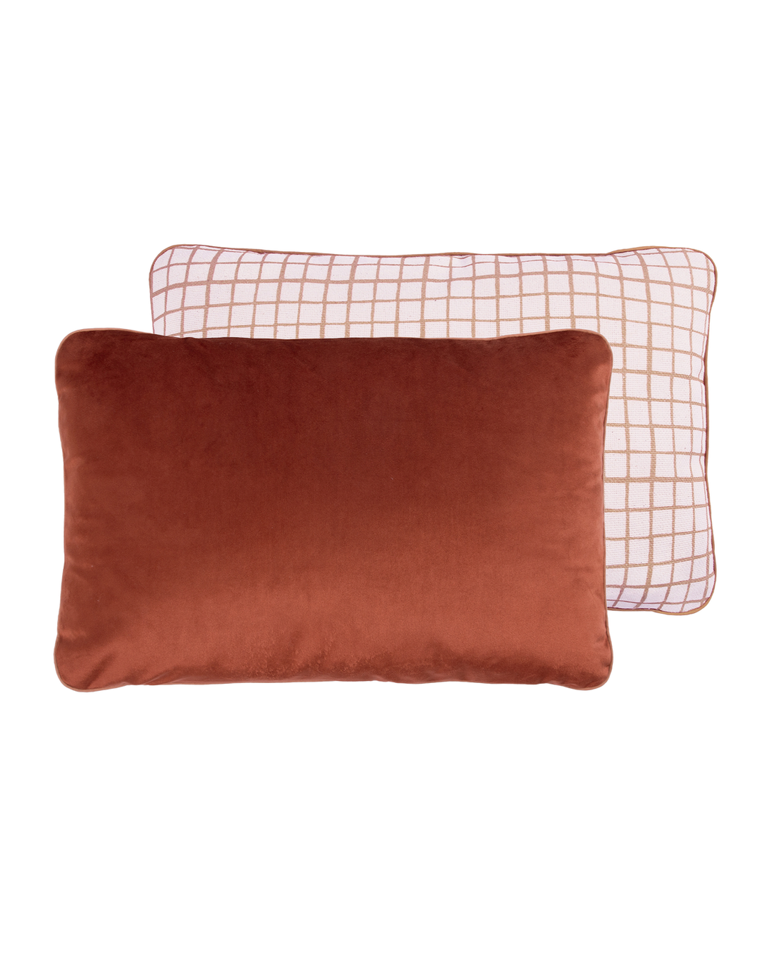 Eco-Velvet 2 Sided  Rect. Cushion Wild Brown