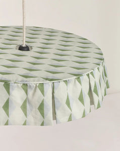 Vibes Lampshade Diam 50cm Green Blue Harlequin