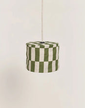 Vibes Linen Lampshade Diam 20cm Green Tiles
