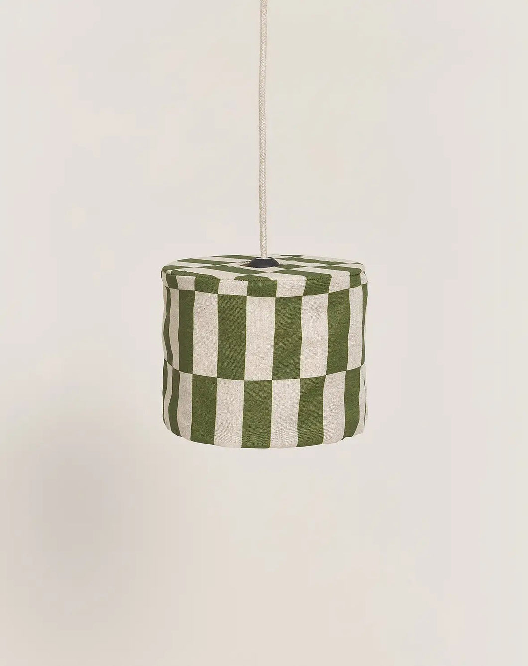 Vibes Linen Lampshade Diam 20cm Green Tiles