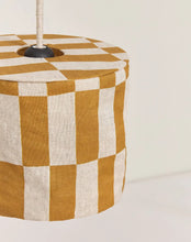 Vibes Linen Lampshade Diam 20cm Mustard Tiles