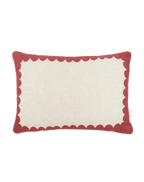 Vibes Rect Cushion Linen Carmine