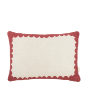 Vibes Rect Cushion Linen Carmine