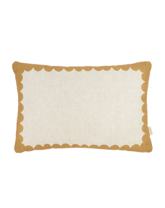 Vibes Rect Cushion Linen Mustard