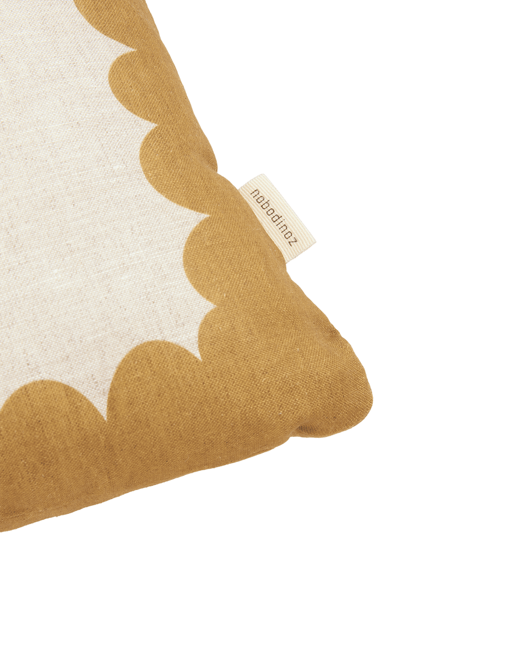 Vibes Rect Cushion Linen Mustard