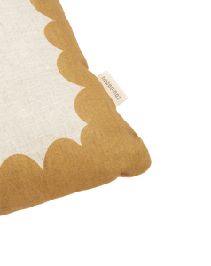 Vibes Rect Cushion Linen Mustard