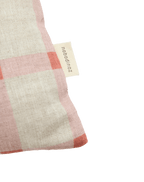 Vibes Rect Cushion Linen Pink Windowpane Tulips