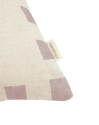 Vibes Square Cushion Linen Lilac Checks Flowers