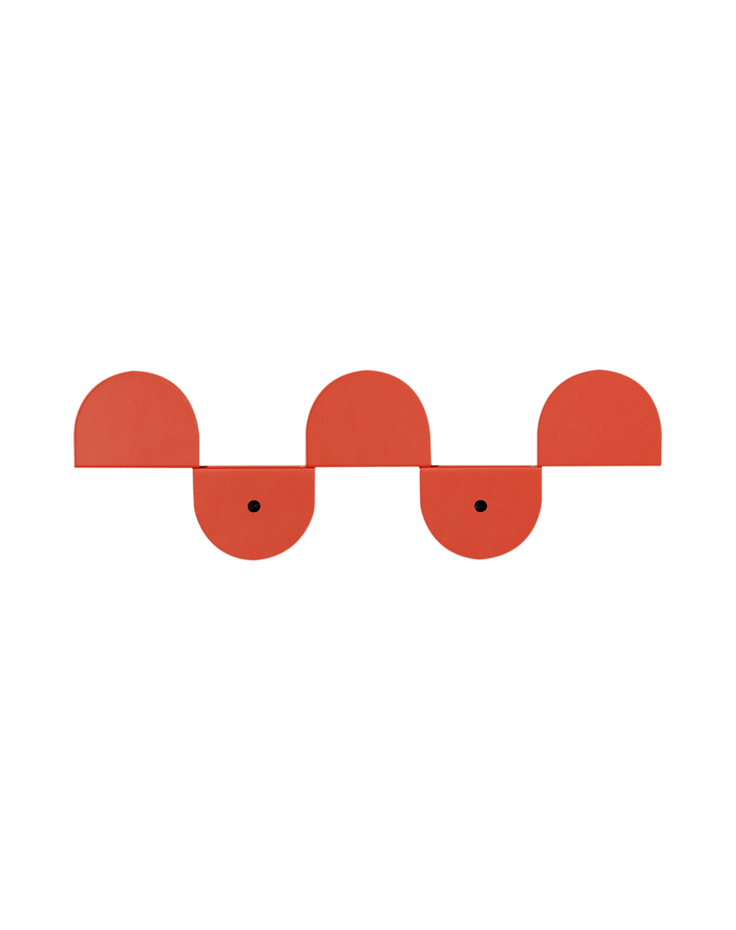 Steel Wall Coat Rack Burnt Red