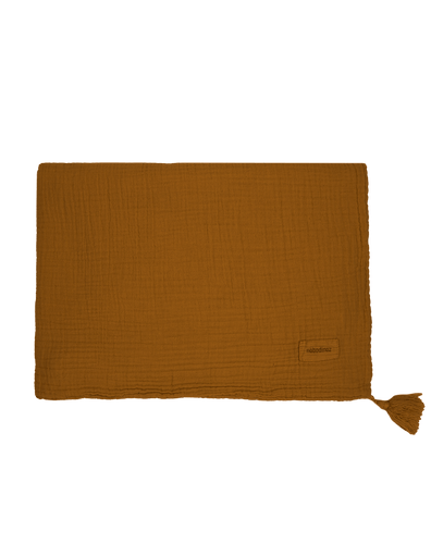 Wabi Sabi Double Muslin Blanket Golden Brown