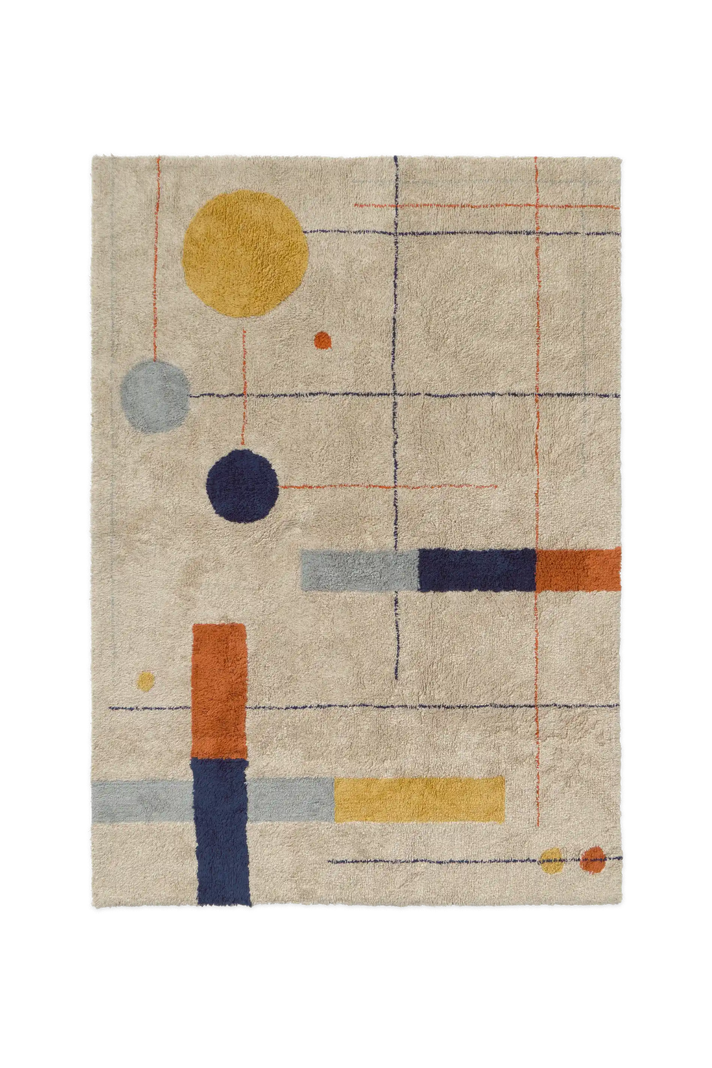 Washable Rug Geometrical Shapes - M