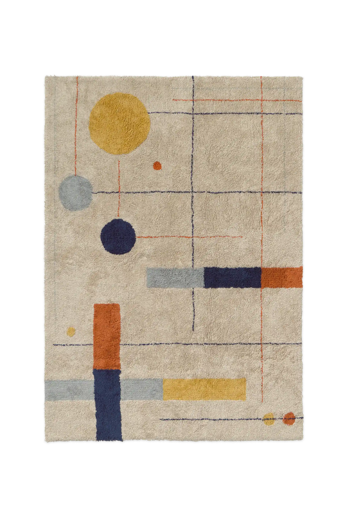 Washable Rug Geometrical Shapes - M