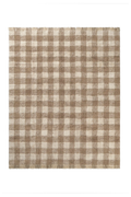 Washable Rug Vichy Marron - XS