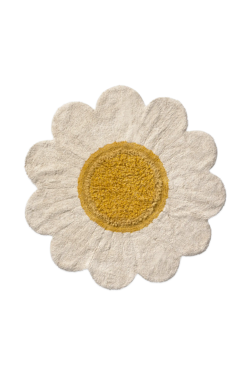 White Daisy Rug
