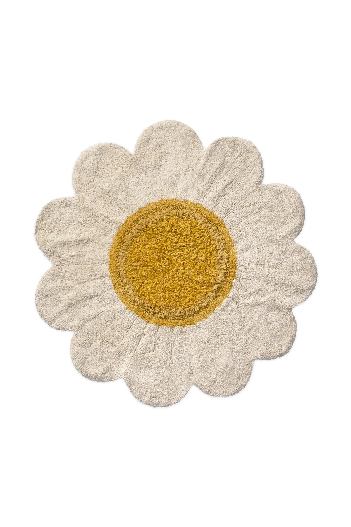 White Daisy Rug