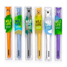 Wild Life erasable gel pens (6 animales)