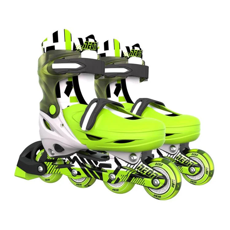 Inline Skate- Goteki Green US Big Kid 3-6