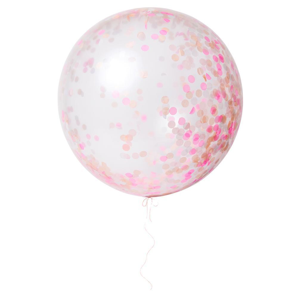 Pink Giant Confetti Balloon Kit