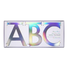 Holographic Silver Letter Garland Kit