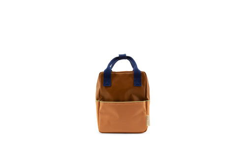 Backpack Small: Treehouse Brown + Morning Sky