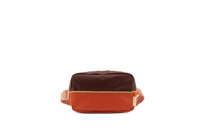 Fanny Pack Large: Stormy Purple + Love Story Red