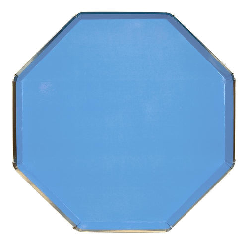 Bright Blue Dinner Plates