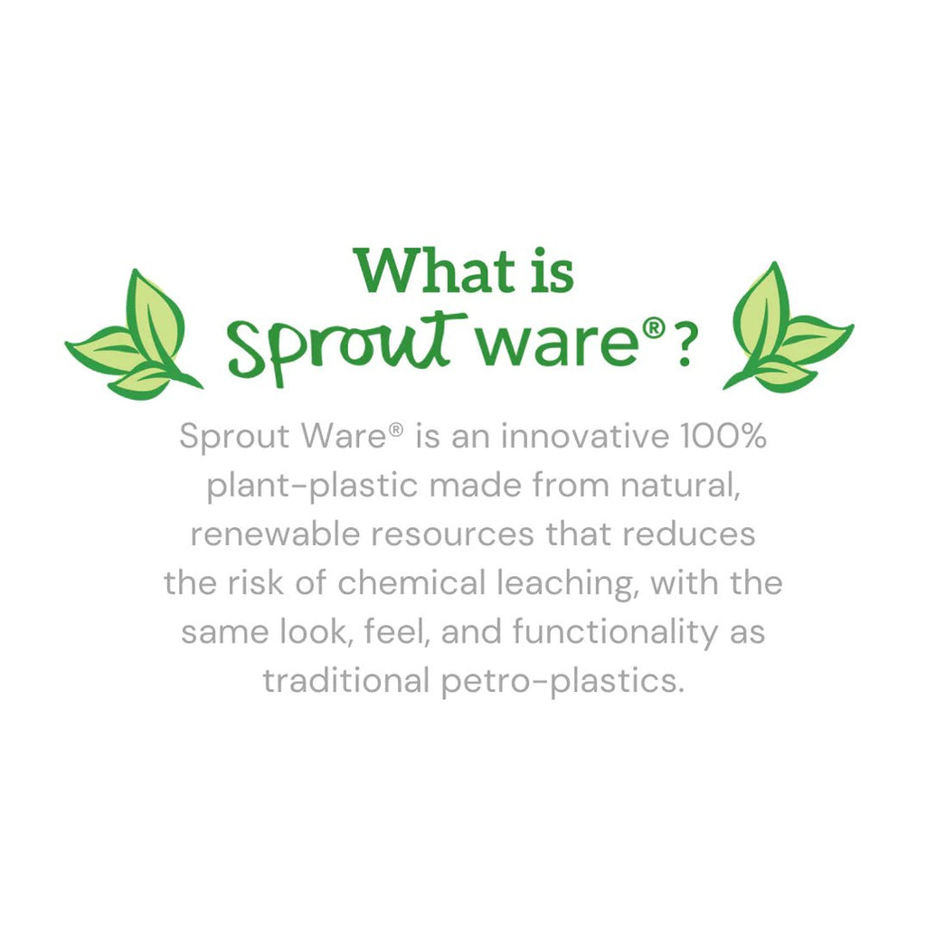 Sprout Ware® Baby Bottle Made From Plants and Glass 5oz (2 colores)