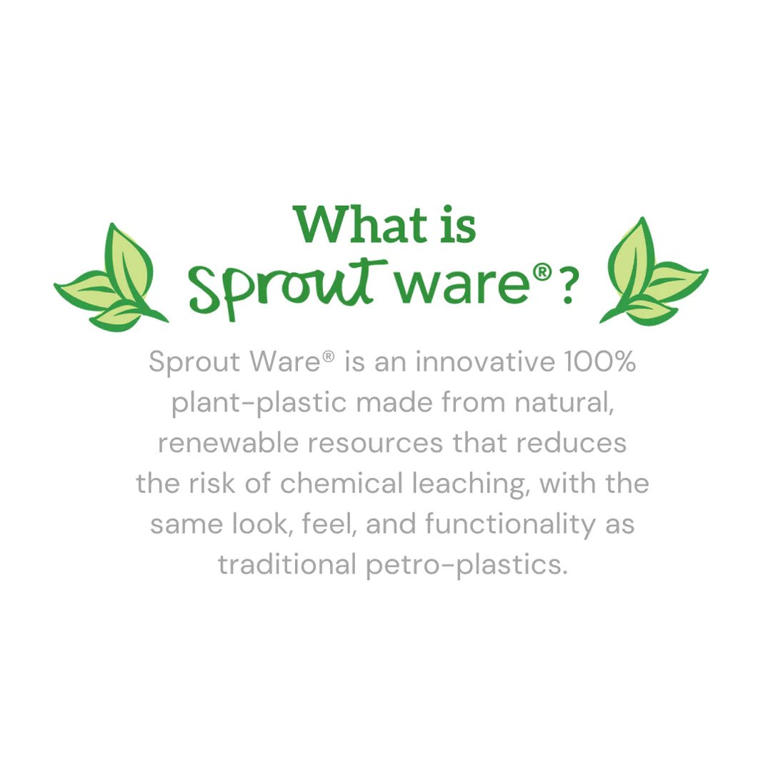 Sprout Ware® Baby Bottle Made From Plants and Glass 5oz (2 colores)