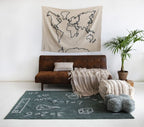 Colgante pared Canvas Map