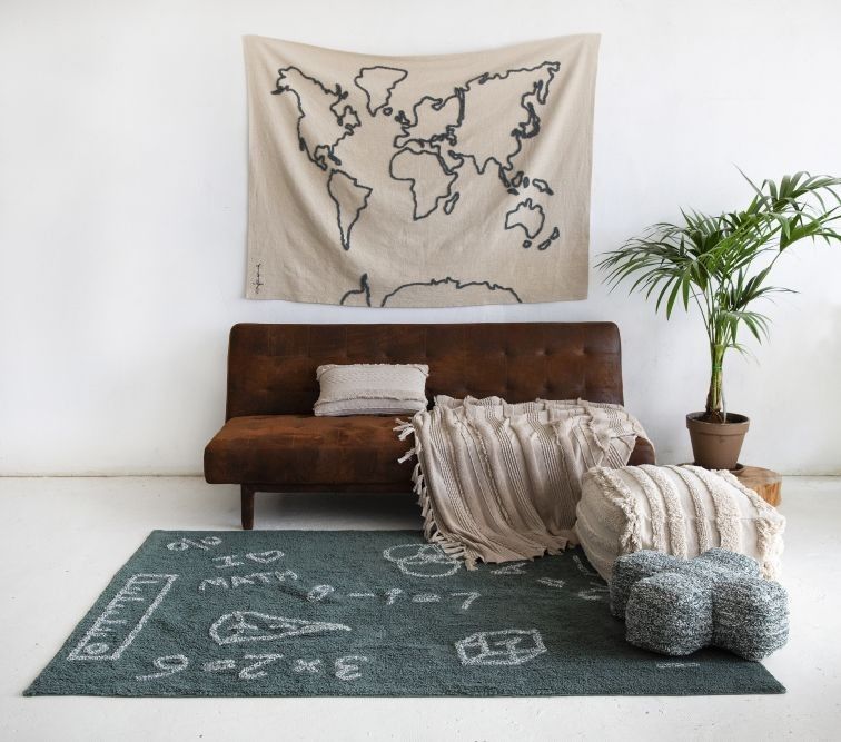 Colgante pared Canvas Map