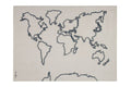 Colgante pared Canvas Map