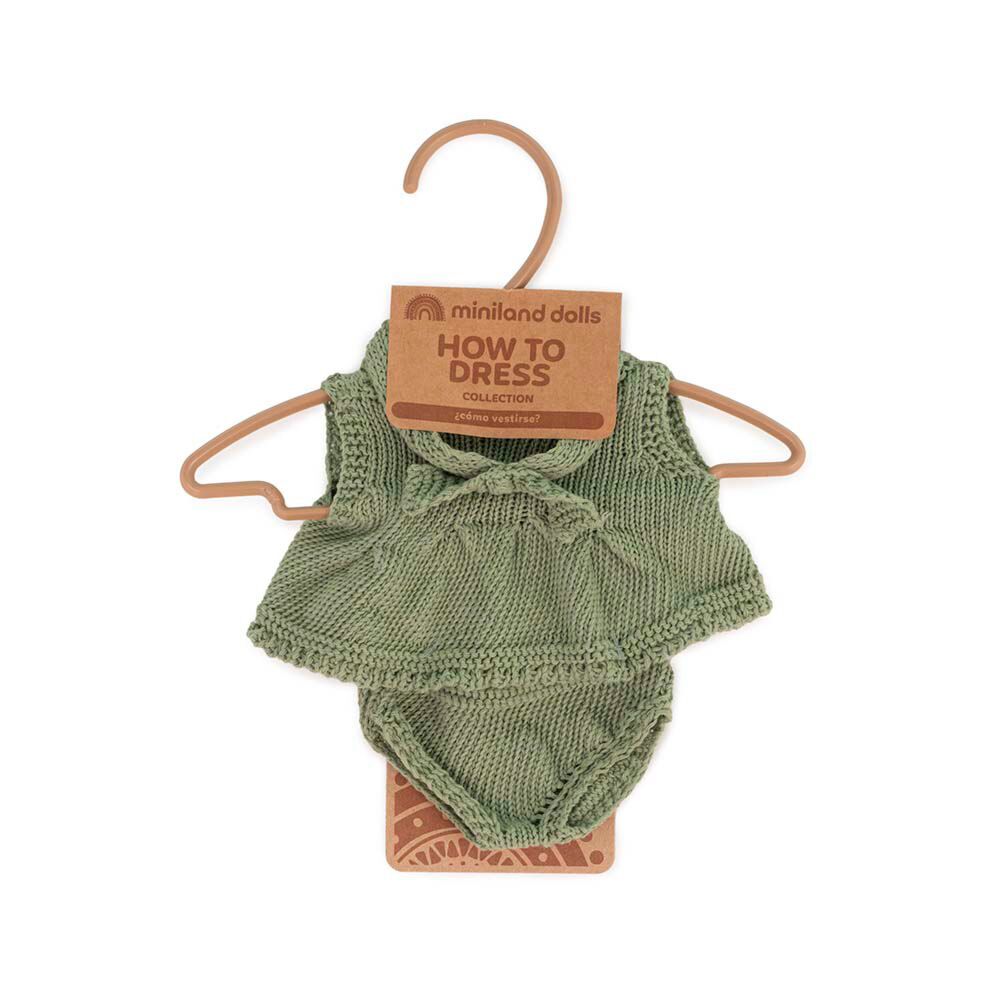 Conjunto Ropa de Punto 21cm - Vestido y Diadema