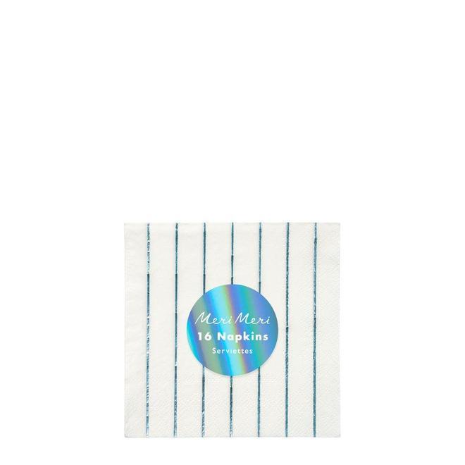 Holographic Blue Small Napkins