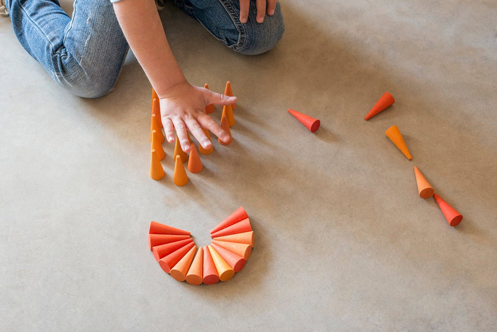 Mandala Orange Cone