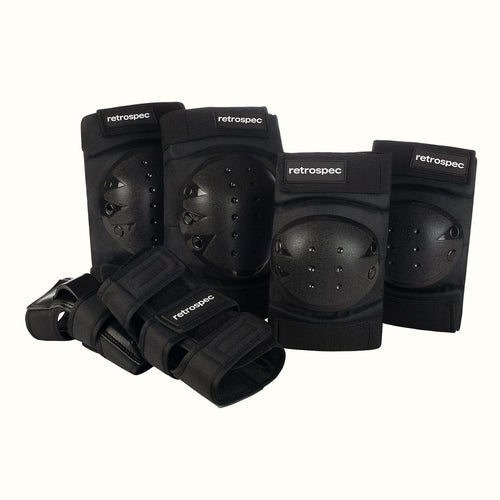 Multi-Sport Protective Pad Set - Black (3-9 yrs)