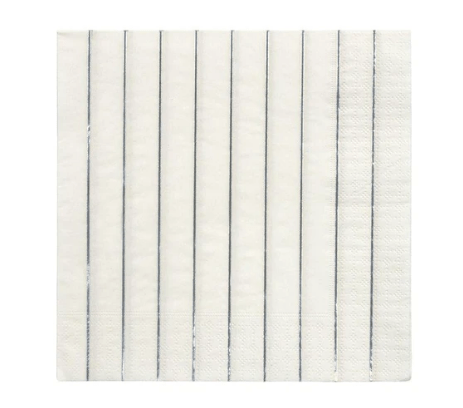 Silver Stripe Large Napkins