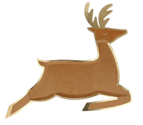 Leaping Reindeer Plates