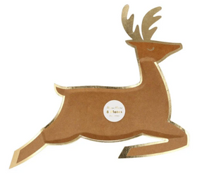 Leaping Reindeer Plates