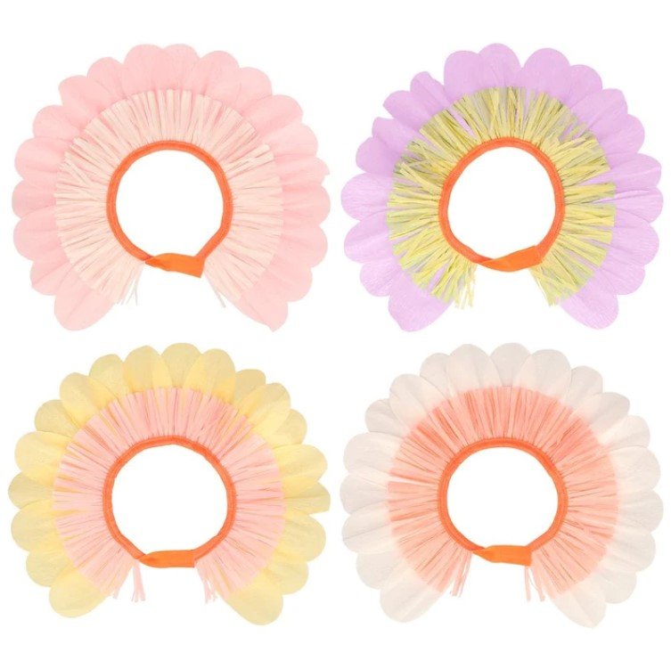 Pastel Flower Paper Bonnets
