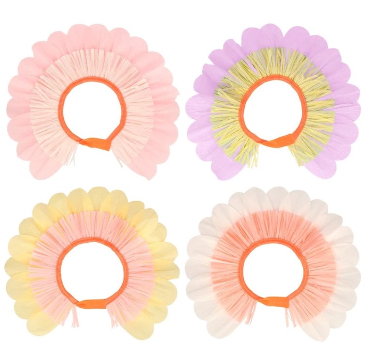 Pastel Flower Paper Bonnets