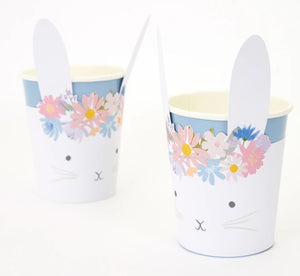 Spring Floral Bunny Cups