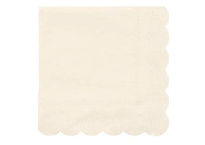 Small Cream Paper Napkins