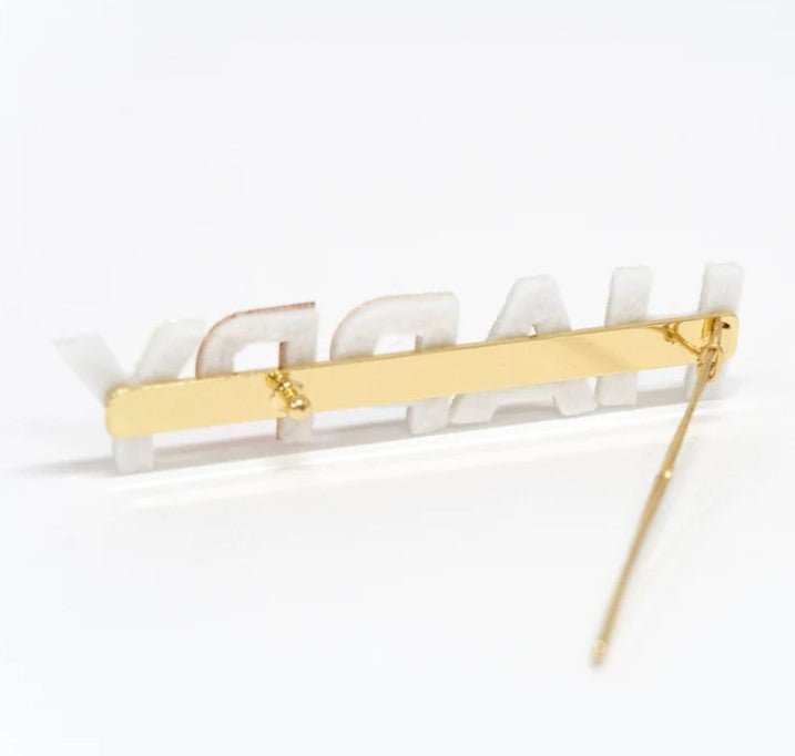 Happy Glitter Hair Clip