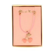 Enamel Cherries Necklace