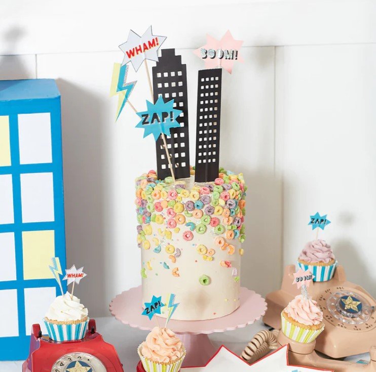 Superhero Cake Topper
