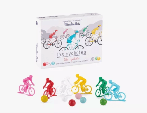 Juego de 6 ciclistas con canicas Mercredi