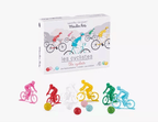Juego de 6 ciclistas con canicas Mercredi