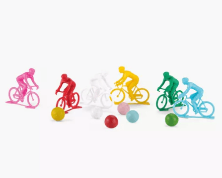 Juego de 6 ciclistas con canicas Mercredi