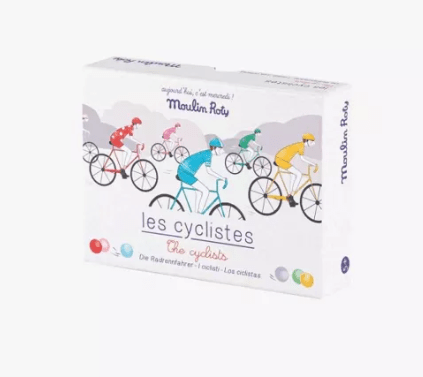 Juego de 6 ciclistas con canicas Mercredi