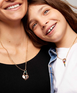 Lock & Key "Mommy & Me" Necklace Set